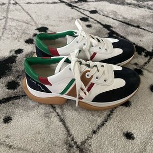 Tory Burch Multi Stripe Bubble Gum Sneaker